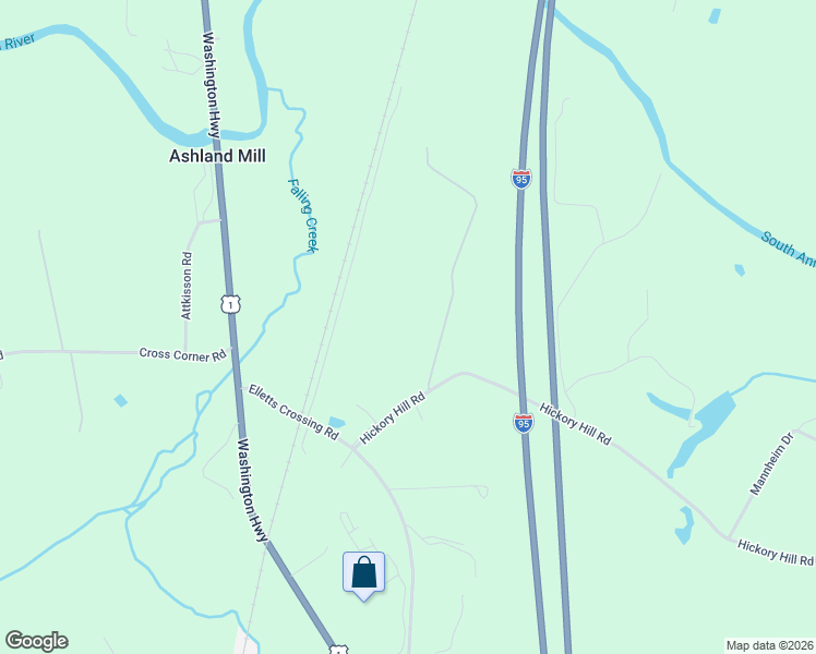 map of restaurants, bars, coffee shops, grocery stores, and more near 10462 Hickory Hill Road in Ashland