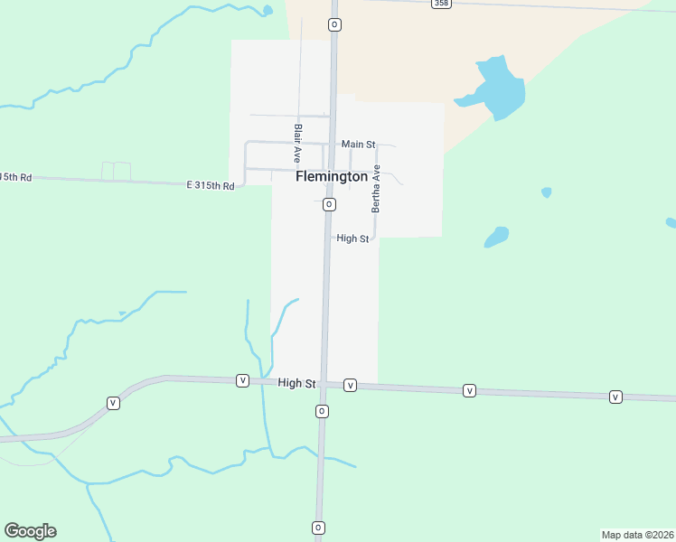 map of restaurants, bars, coffee shops, grocery stores, and more near 3156-3164 State Highway O in Flemington