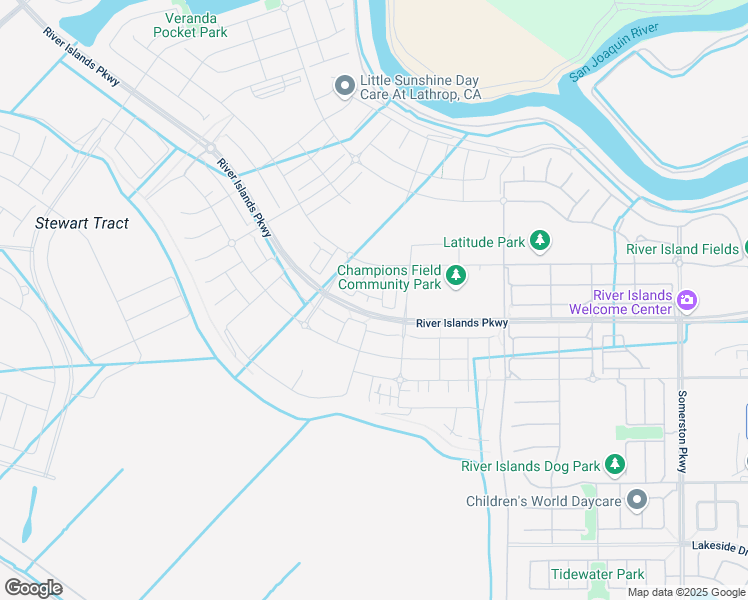 map of restaurants, bars, coffee shops, grocery stores, and more near 2701 Stewart Road in Lathrop