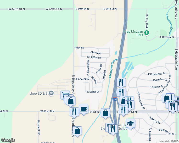 map of restaurants, bars, coffee shops, grocery stores, and more near 9 North Shawnee Drive in Park City