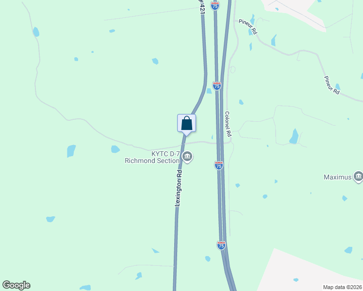 map of restaurants, bars, coffee shops, grocery stores, and more near 2492 Lexington Road in Richmond