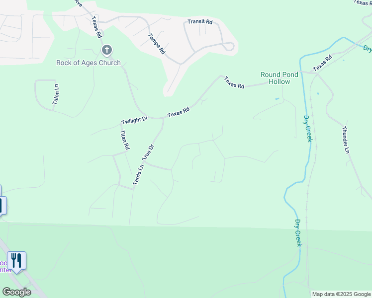 map of restaurants, bars, coffee shops, grocery stores, and more near 15440 Top Drive in St. Robert