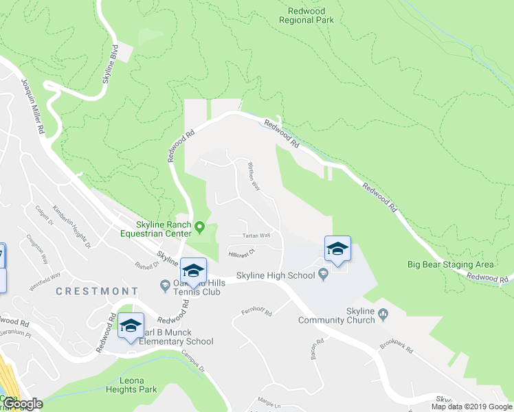 map of restaurants, bars, coffee shops, grocery stores, and more near 5780 Balmoral Drive in Oakland