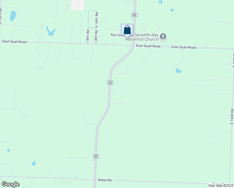 map of restaurants, bars, coffee shops, grocery stores, and more near 19383 State Highway BB in Nevada