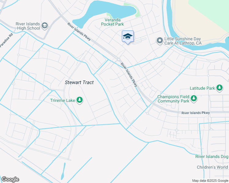 map of restaurants, bars, coffee shops, grocery stores, and more near 2965-3473 West Stewart Road in Lathrop