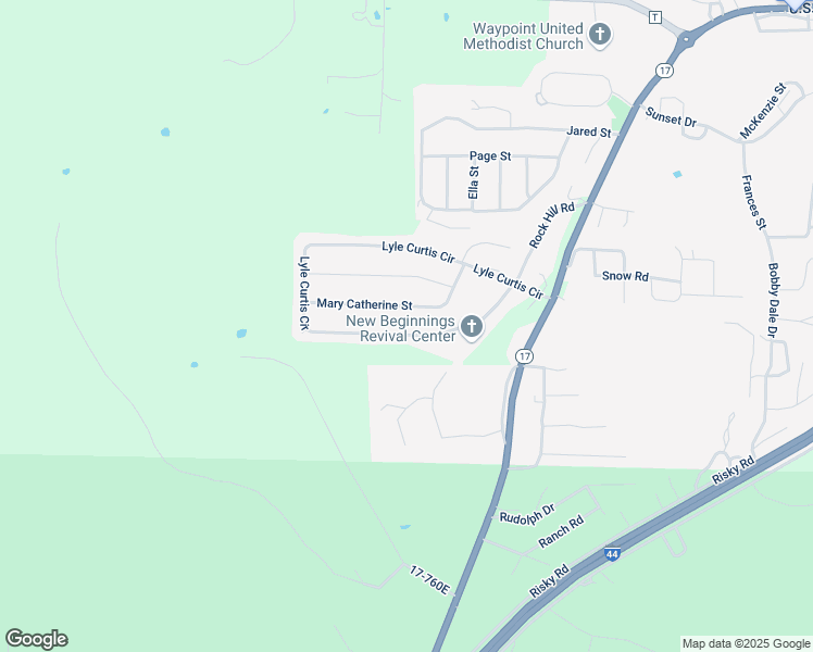 map of restaurants, bars, coffee shops, grocery stores, and more near 131 Lyle Curtis Circle in Waynesville