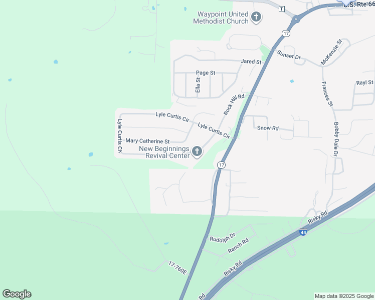 map of restaurants, bars, coffee shops, grocery stores, and more near 121 Lyle Curtis Circle in Waynesville