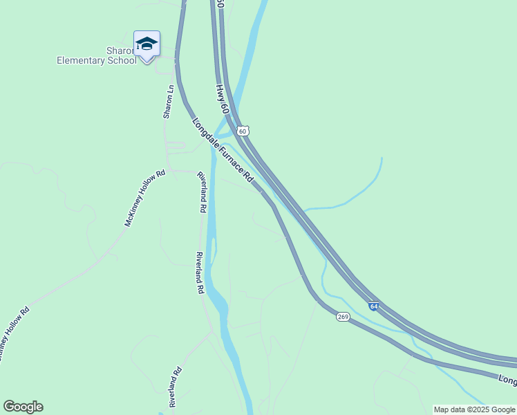 map of restaurants, bars, coffee shops, grocery stores, and more near 4301 Longdale Furnace Road in Clifton Forge