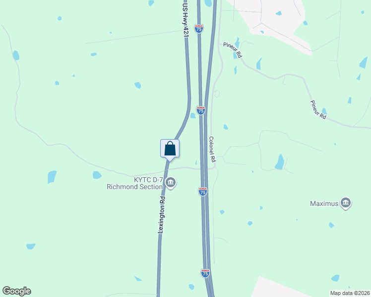 map of restaurants, bars, coffee shops, grocery stores, and more near 2519 Lexington Road in Richmond