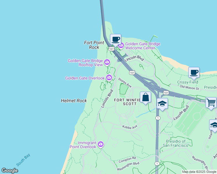 Langdon Court, San Francisco CA Walk Score