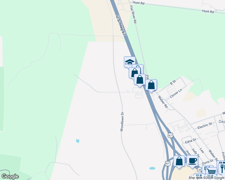 map of restaurants, bars, coffee shops, grocery stores, and more near 303 Holly Tree Lane in Farmington