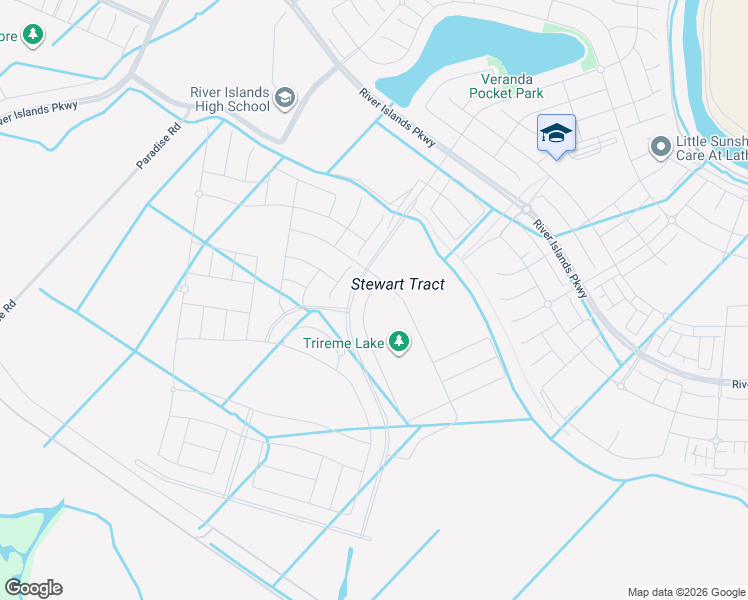 map of restaurants, bars, coffee shops, grocery stores, and more near 17324 Bushwick Lane in Lathrop