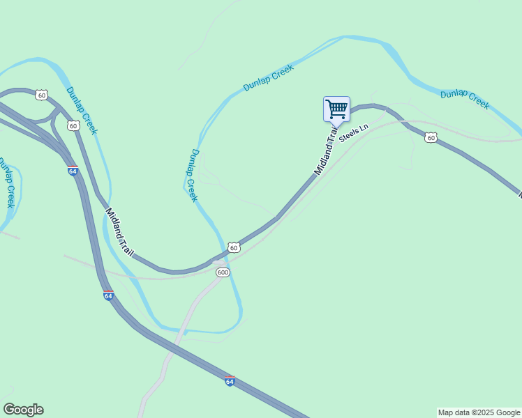 map of restaurants, bars, coffee shops, grocery stores, and more near 2716 Midland Trail in Covington