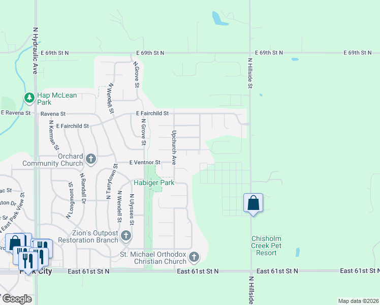 map of restaurants, bars, coffee shops, grocery stores, and more near 2621 Burlington Street in Park City