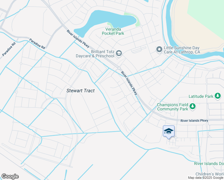 map of restaurants, bars, coffee shops, grocery stores, and more near 3375 West Stewart Road in Lathrop