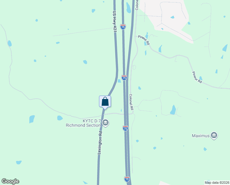 map of restaurants, bars, coffee shops, grocery stores, and more near 2519 Lexington Road in Richmond