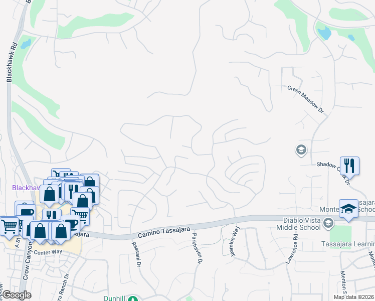map of restaurants, bars, coffee shops, grocery stores, and more near 109 Wales Court in Danville