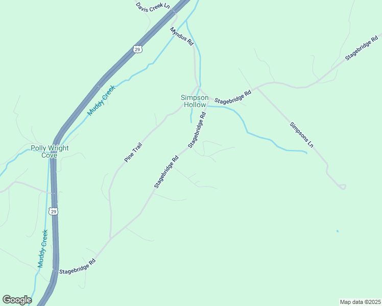 map of restaurants, bars, coffee shops, grocery stores, and more near 866 Stagebridge Road in Lovingston