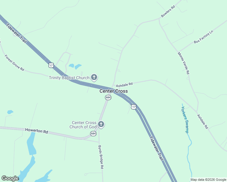 map of restaurants, bars, coffee shops, grocery stores, and more near in Center Cross