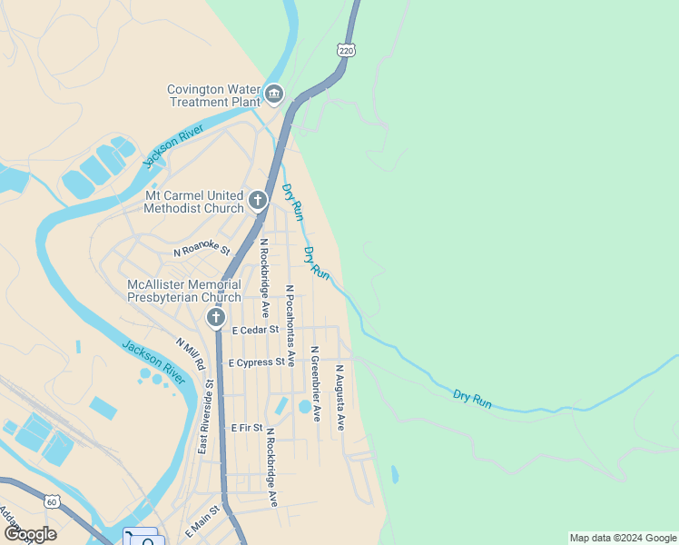 map of restaurants, bars, coffee shops, grocery stores, and more near 1035 Hillcrest Drive in Covington