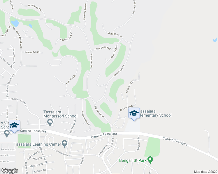 map of restaurants, bars, coffee shops, grocery stores, and more near 4420 Deer Ridge Road in Danville