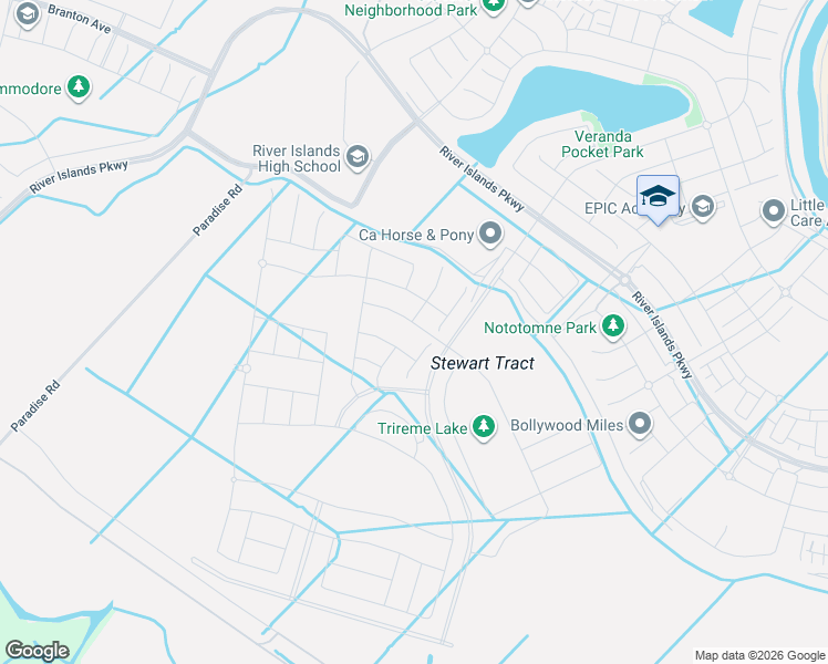 map of restaurants, bars, coffee shops, grocery stores, and more near 3562 Bullard Lane in Lathrop