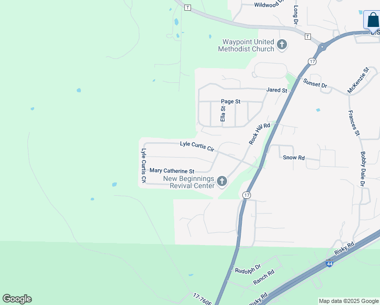 map of restaurants, bars, coffee shops, grocery stores, and more near 129 Edna Street in Waynesville