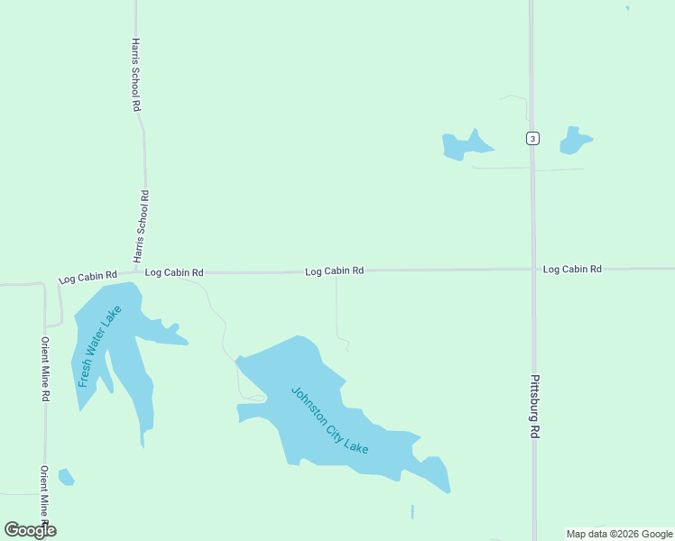 map of restaurants, bars, coffee shops, grocery stores, and more near 16416 Log Cabin Road in Johnston City