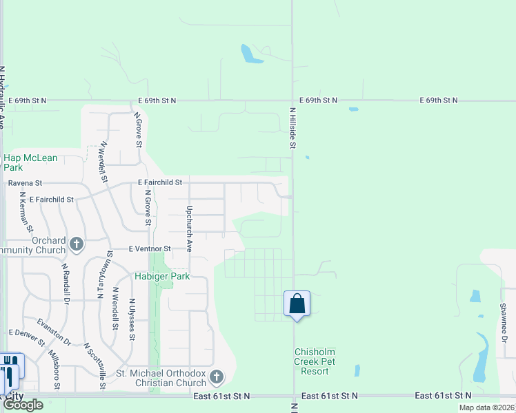 map of restaurants, bars, coffee shops, grocery stores, and more near 2927 East Fairchild Court in Park City