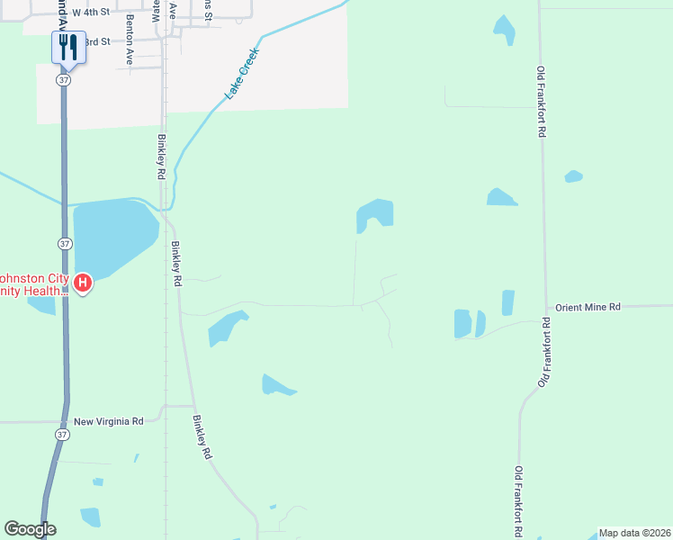 map of restaurants, bars, coffee shops, grocery stores, and more near 13084 Willow Pond Lane in Johnston City