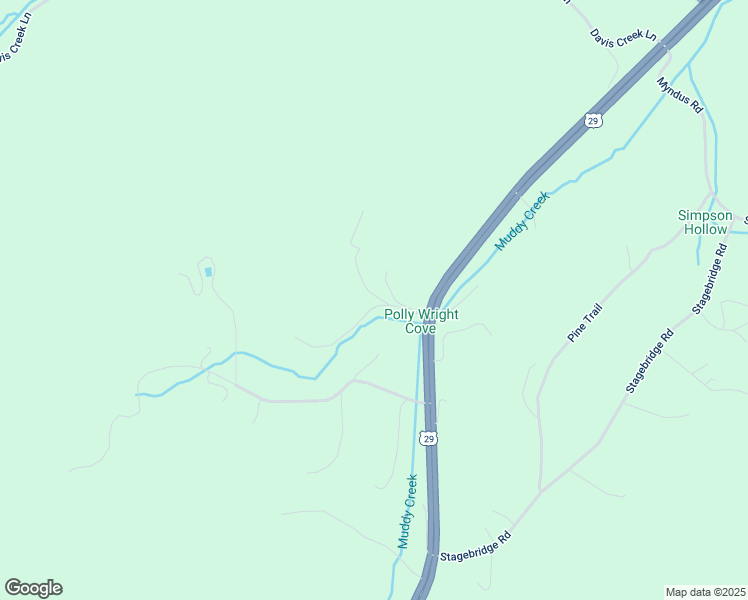 map of restaurants, bars, coffee shops, grocery stores, and more near 126 Anderson Lane in Lovingston