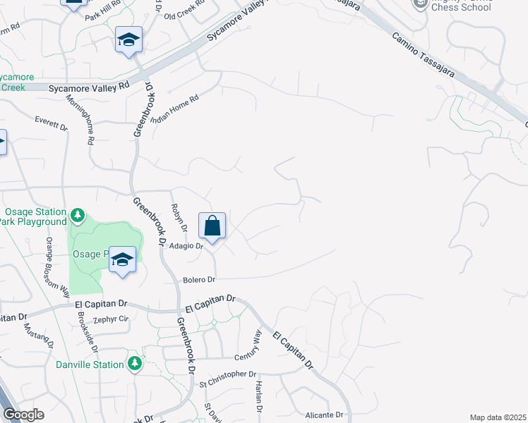 map of restaurants, bars, coffee shops, grocery stores, and more near 1227 Dutch Mill Drive in Danville