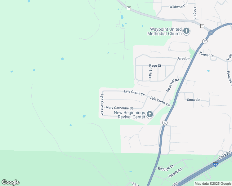 map of restaurants, bars, coffee shops, grocery stores, and more near 175 Lyle Curtis Circle in Waynesville