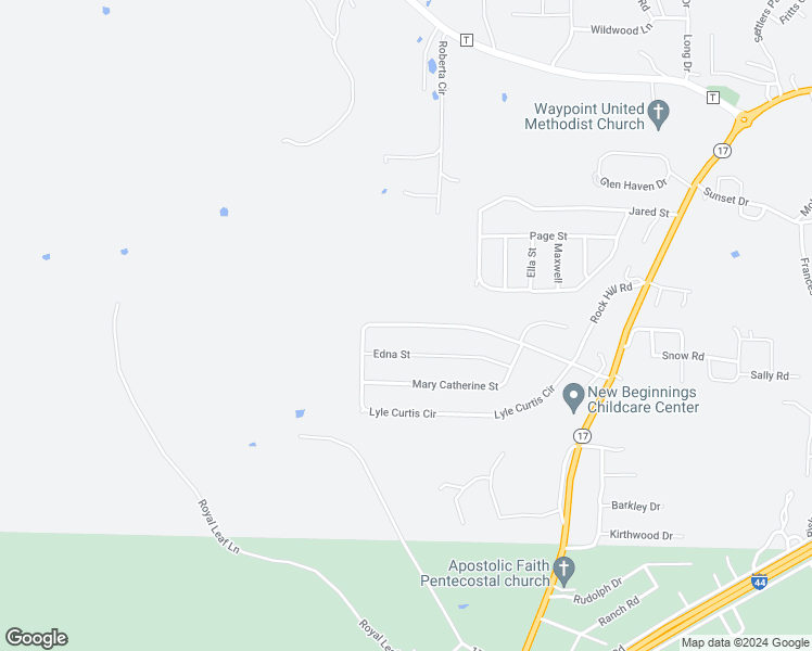 map of restaurants, bars, coffee shops, grocery stores, and more near 192 Lyle Curtis Circle in Waynesville