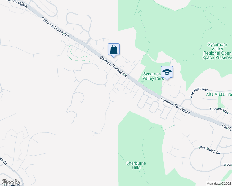 map of restaurants, bars, coffee shops, grocery stores, and more near 318 Montoya Way in Danville