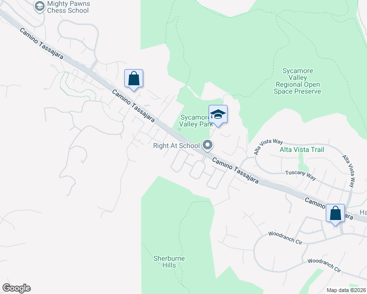 map of restaurants, bars, coffee shops, grocery stores, and more near 22 Rainbow Circle in Danville