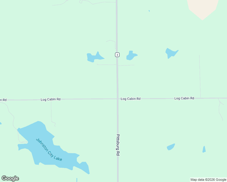 map of restaurants, bars, coffee shops, grocery stores, and more near 16416-16598 Log Cabin Road in Johnston City