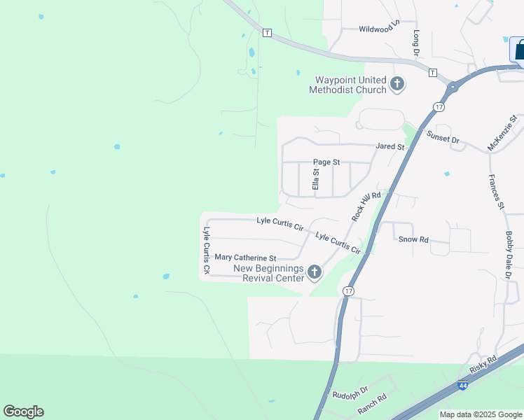 map of restaurants, bars, coffee shops, grocery stores, and more near 200 Lyle Curtis Circle in Waynesville