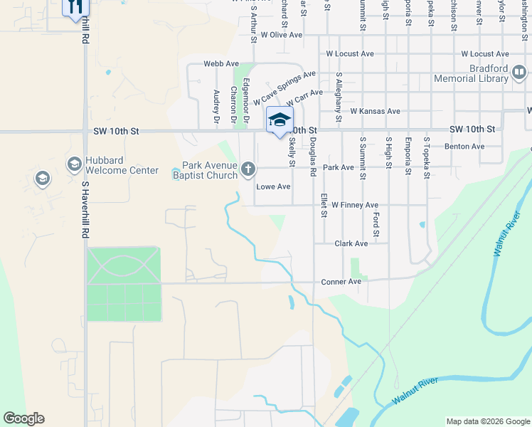 map of restaurants, bars, coffee shops, grocery stores, and more near 1525 Finney Avenue in El Dorado