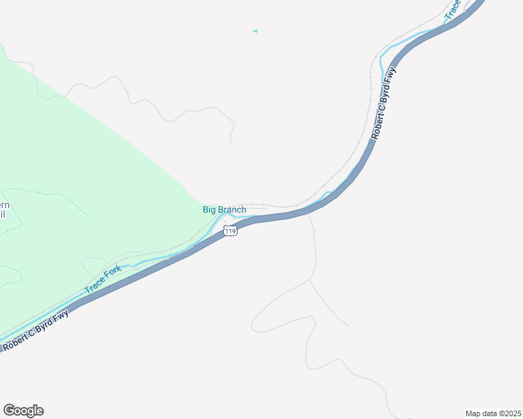 map of restaurants, bars, coffee shops, grocery stores, and more near U.S. 119 in Whitman