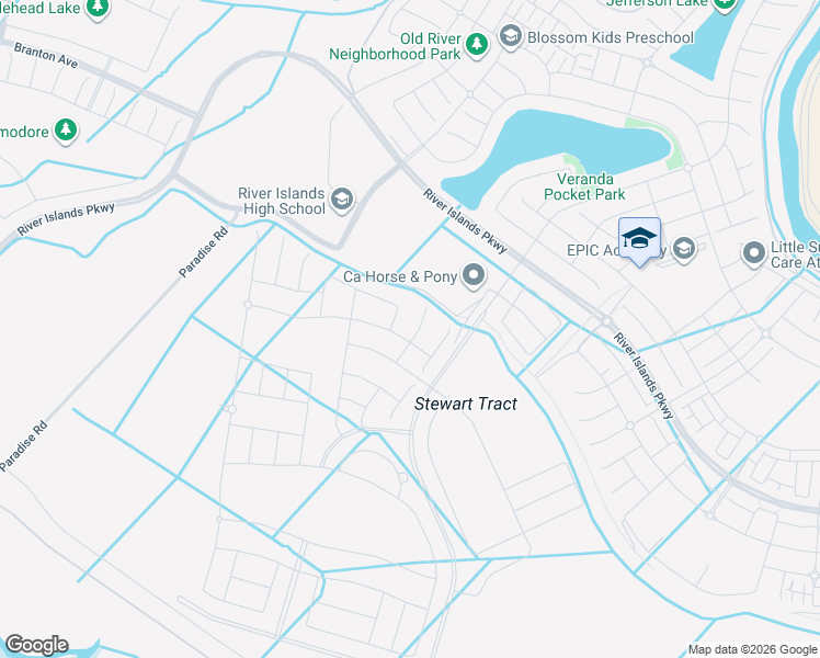 map of restaurants, bars, coffee shops, grocery stores, and more near 17061 Aldergrove Court in Lathrop