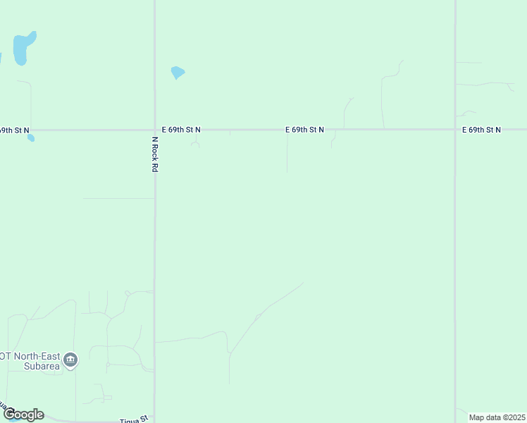 map of restaurants, bars, coffee shops, grocery stores, and more near 8403 East 69th Street North in Valley Center