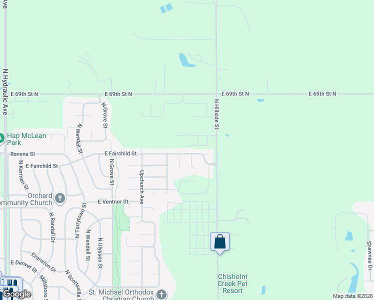 map of restaurants, bars, coffee shops, grocery stores, and more near 2664 East Fairchild Street in Park City