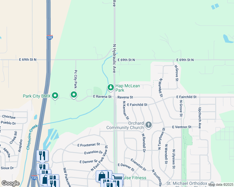 map of restaurants, bars, coffee shops, grocery stores, and more near 6798 North Hydraulic Avenue in Park City
