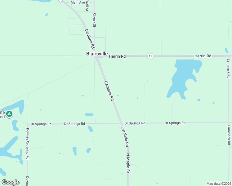 map of restaurants, bars, coffee shops, grocery stores, and more near 14300-14646 Cambria Road in Carterville