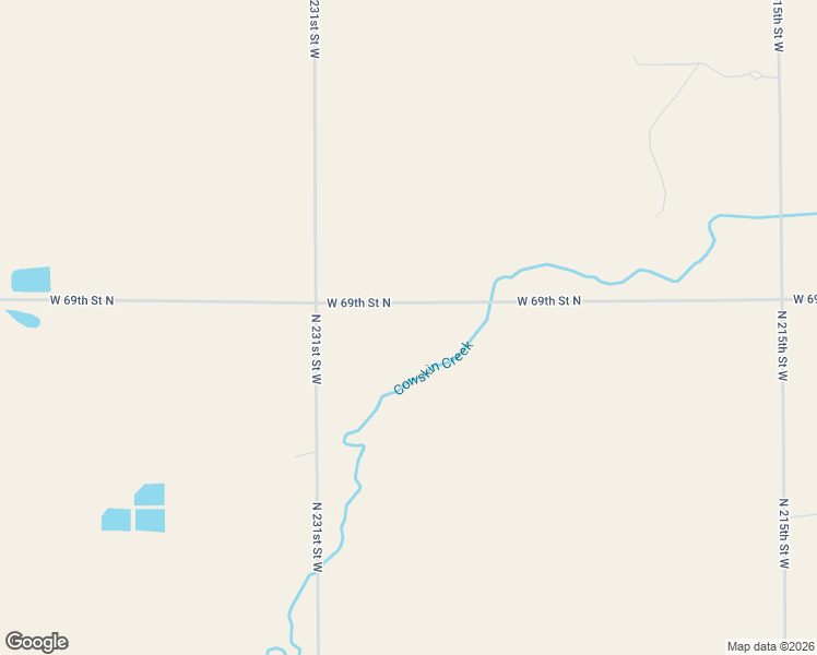 map of restaurants, bars, coffee shops, grocery stores, and more near 22801 West 69th Street North in Mount Hope