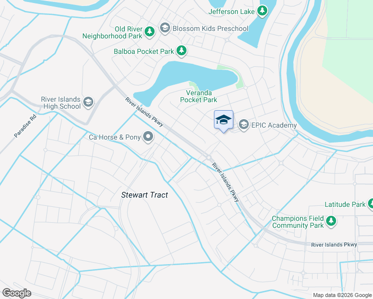 map of restaurants, bars, coffee shops, grocery stores, and more near 3077 Benetti Street in Lathrop