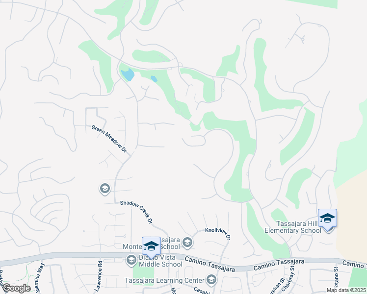 map of restaurants, bars, coffee shops, grocery stores, and more near 3651 Country Club Terrace in Danville