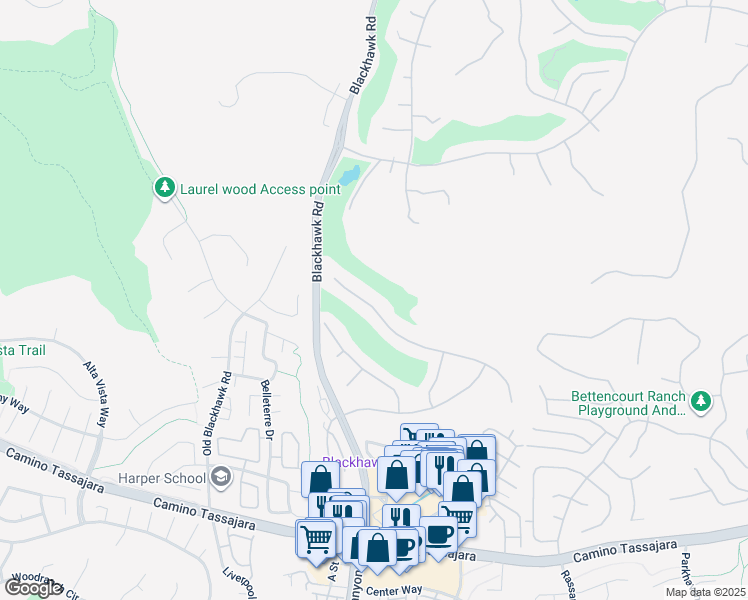 map of restaurants, bars, coffee shops, grocery stores, and more near 4033 Sugar Maple Drive in Danville