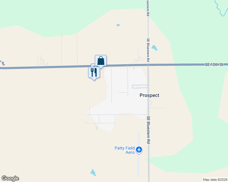map of restaurants, bars, coffee shops, grocery stores, and more near 2774 Southeast 12th Street in El Dorado